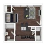Seagrove Houston Apartment FloorPlan 15