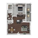 Seagrove Houston Apartment FloorPlan 2