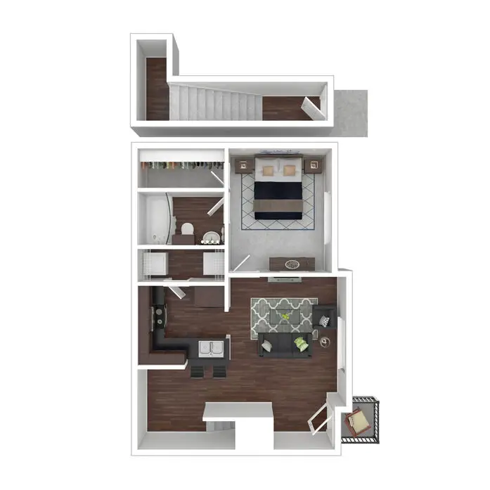 Seagrove Houston Apartment FloorPlan 3