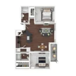 Seagrove Houston Apartment FloorPlan 7
