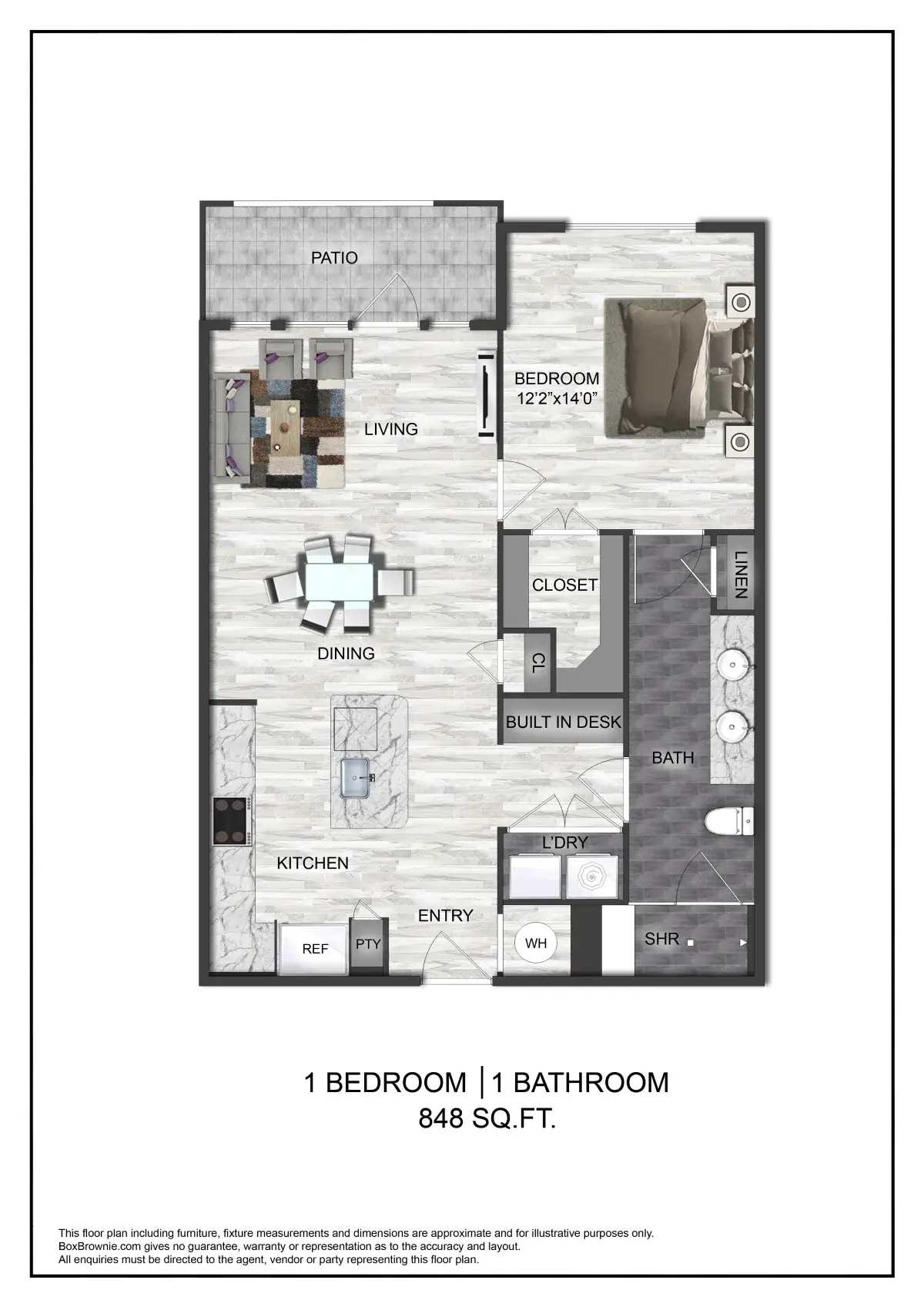 Sinclair houston apartment floorplan 4