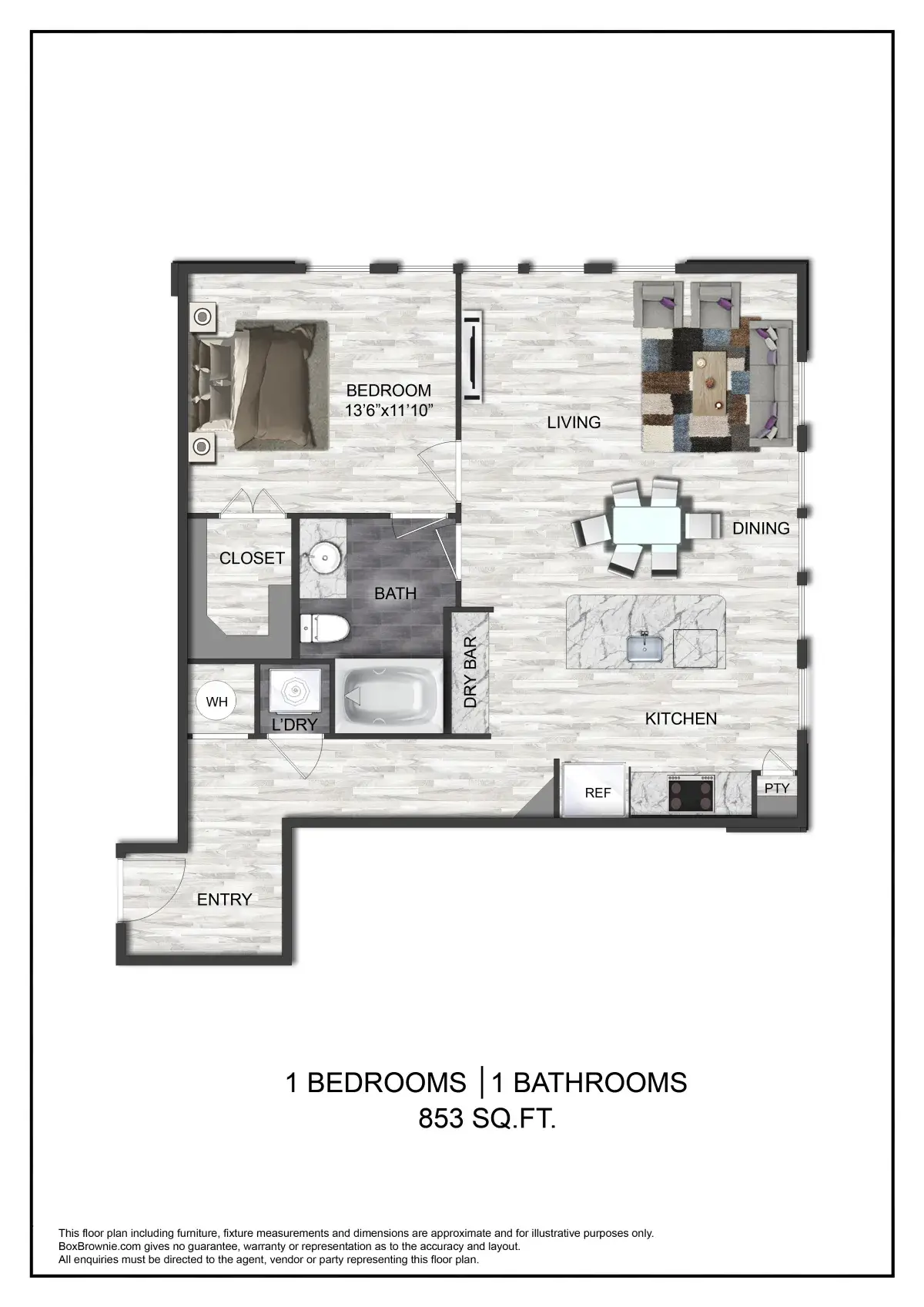 Sinclair houston apartment floorplan 5