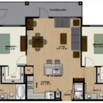 SkyView Apartments Floor Plan 4