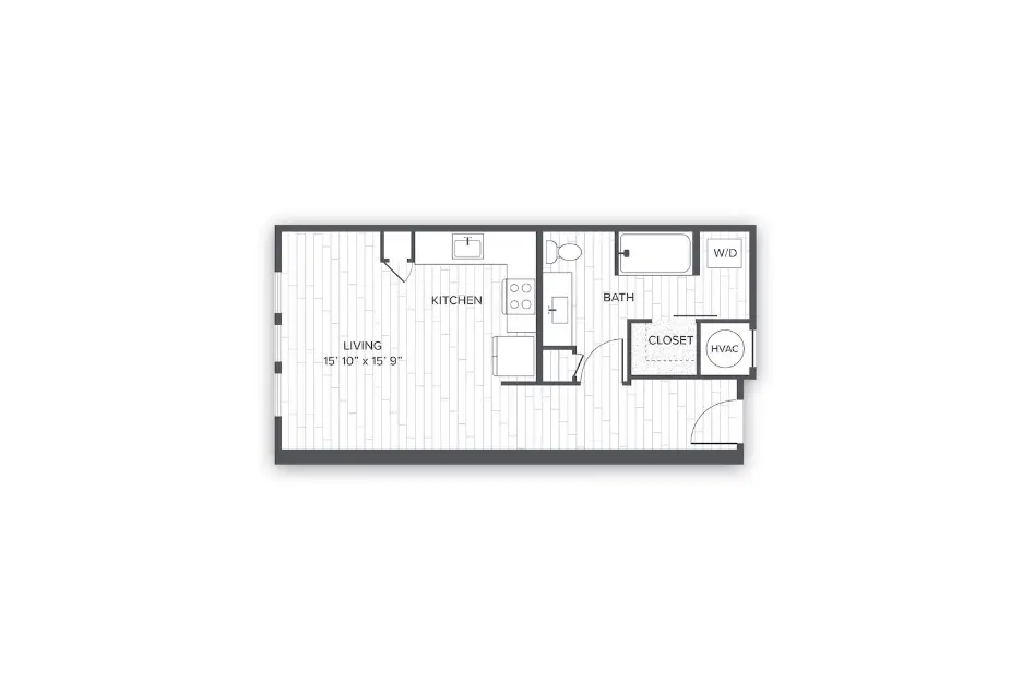 Stadia Med Main houston apartments floorplan 1