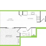 Stadia Med Main houston apartments floorplan 7