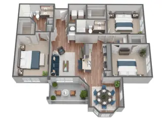 Stone Creek at the Woodlands Houston Apartments FloorPlan 11