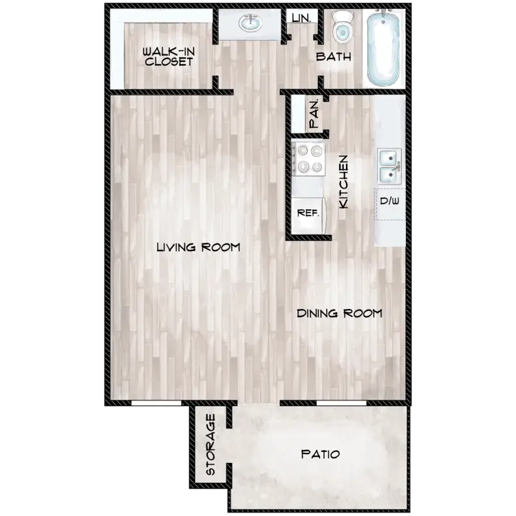 Summervale Apartments Floor Plan 1