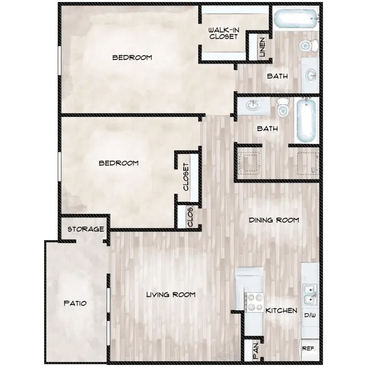 Summervale Apartments Floor Plan 5
