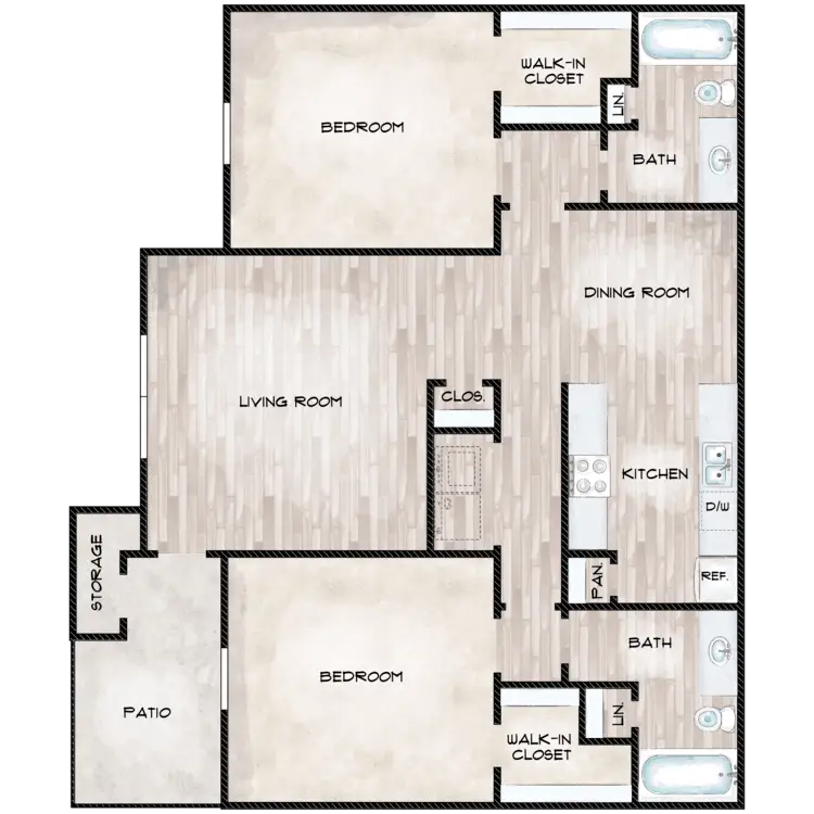 Summervale Apartments Floor Plan 6