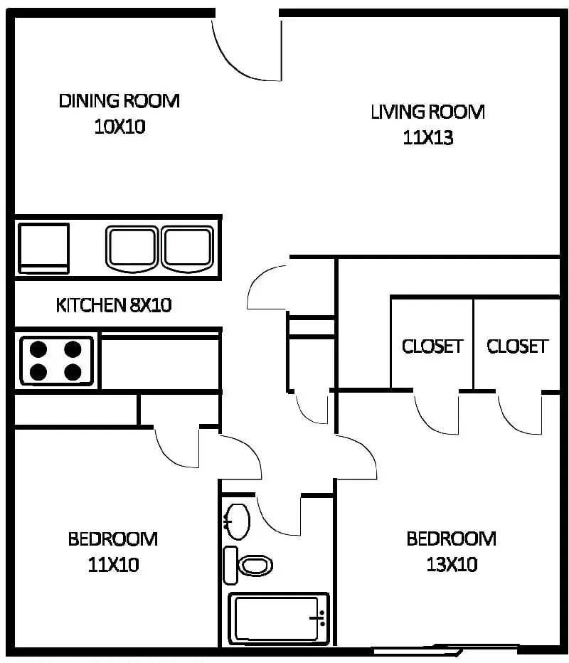 Takara-So Apartments Houston FloorPlan 2