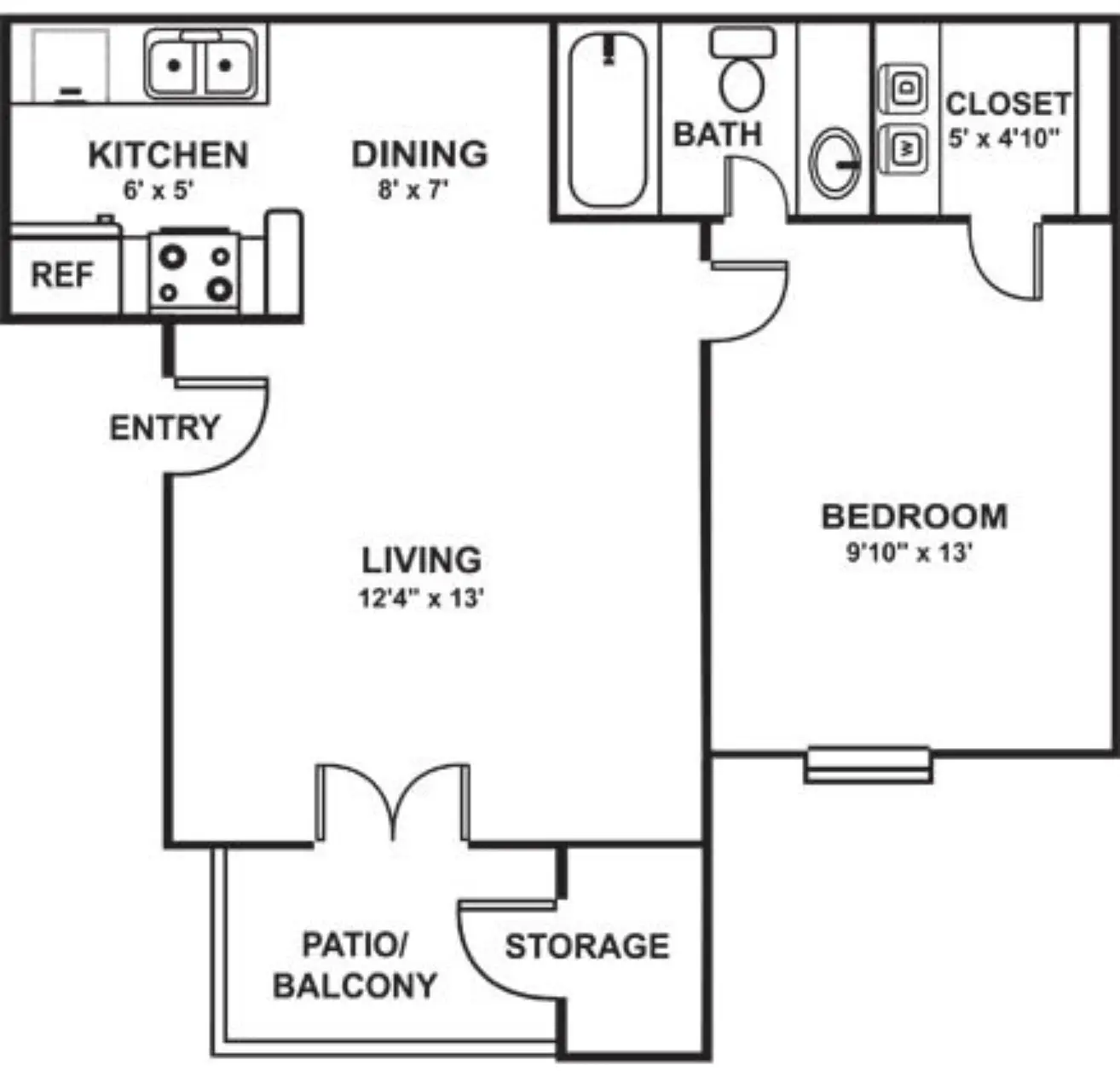 The Abbey at Montgomery Park Floor Plan 1