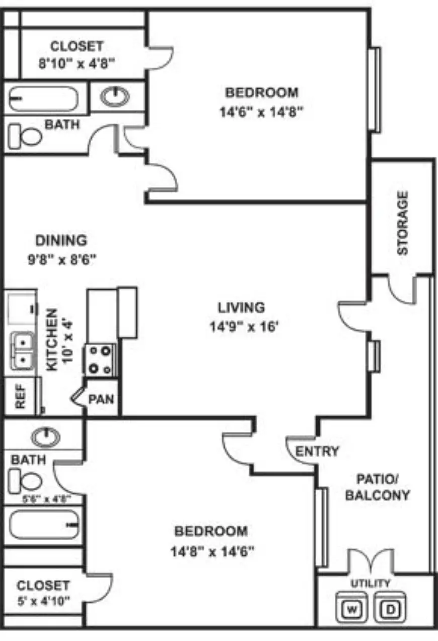 The Abbey at Montgomery Park Floor Plan 6