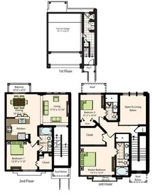 The Caroline Houston Apartments Floor Plan F