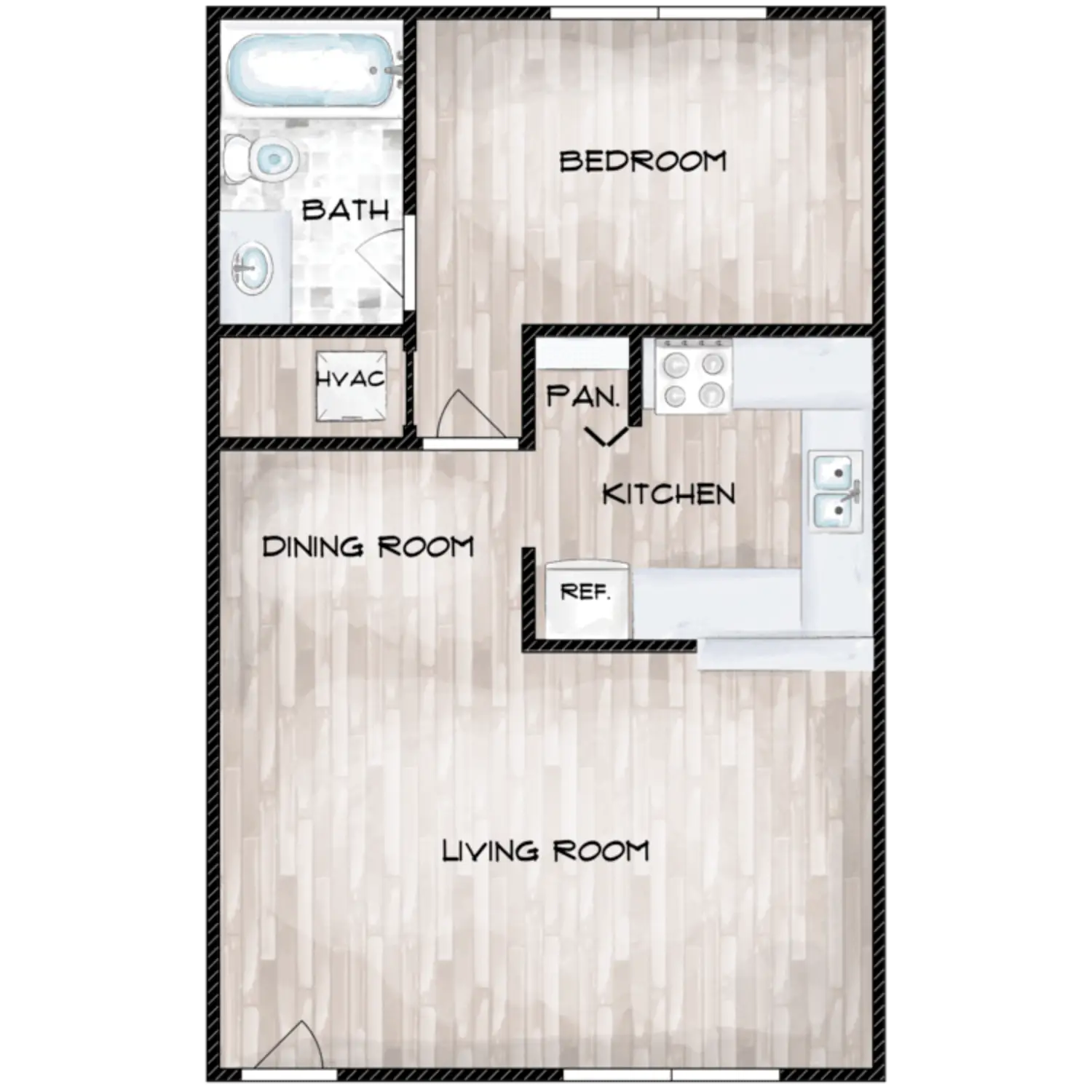 The Court at Oak Forest Floor Plan 2
