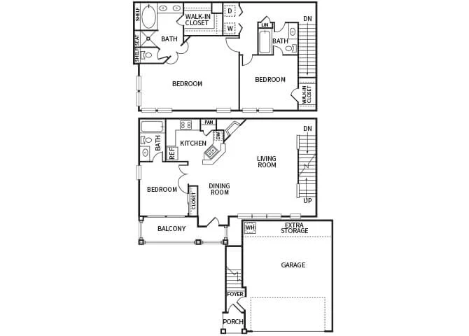 The Dominion Apartments houston apartment floorplan 15