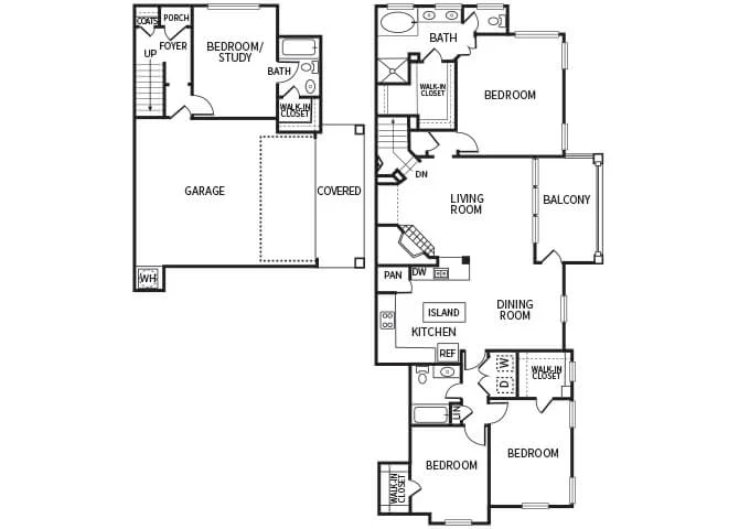 The Dominion Apartments houston apartment floorplan 16