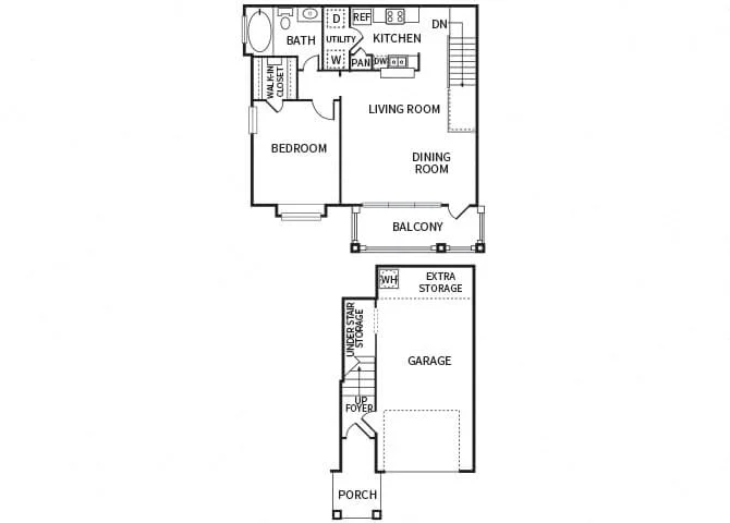 The Dominion Apartments houston apartment floorplan 2