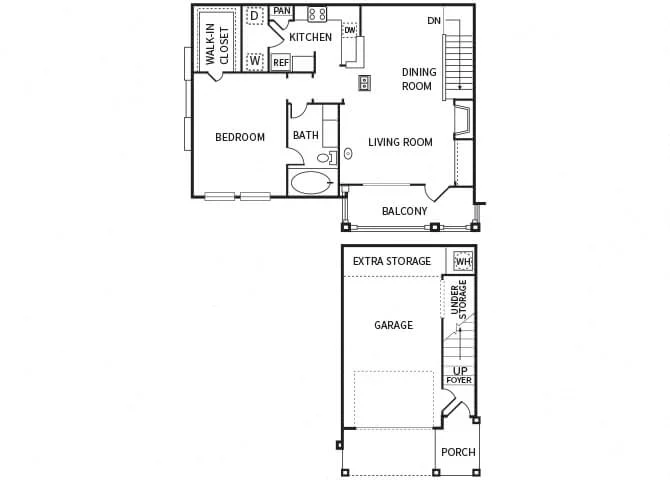 The Dominion Apartments houston apartment floorplan 3