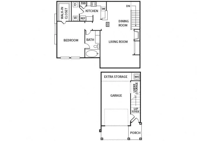 The Dominion Apartments houston apartment floorplan 5