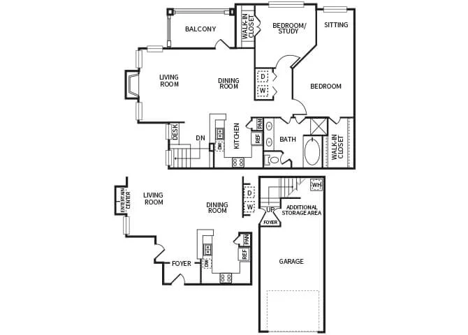 The Dominion Apartments houston apartment floorplan 6