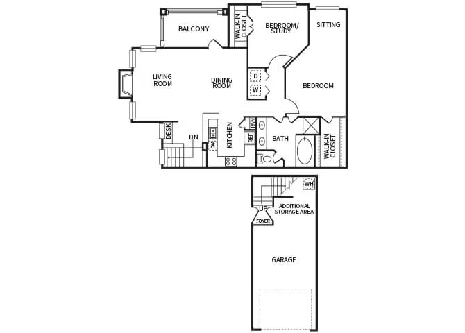 The Dominion Apartments houston apartment floorplan 8