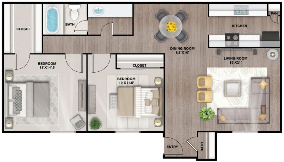 The Estates at Avenstar Houston Apartments FloorPlan 4