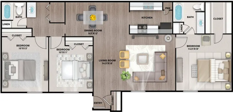 The Estates at Avenstar Houston Apartments FloorPlan 5