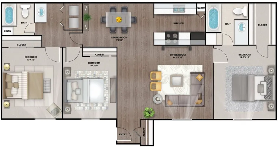 The Estates at Avenstar Houston Apartments FloorPlan 7