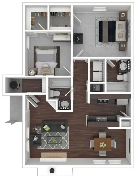 The Farrington Houston Apartments FloorPlan 1