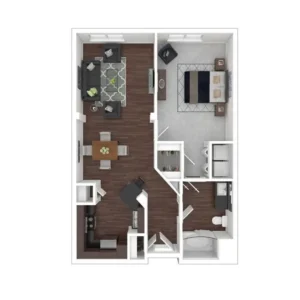 The Fitz Apartment Floor Plan 1