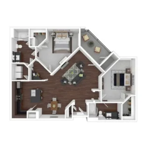 The Fitz Apartment Floor Plan 4