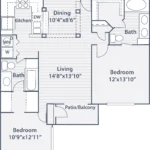 The Gael Houston Rise Apartments FloorPlan 10