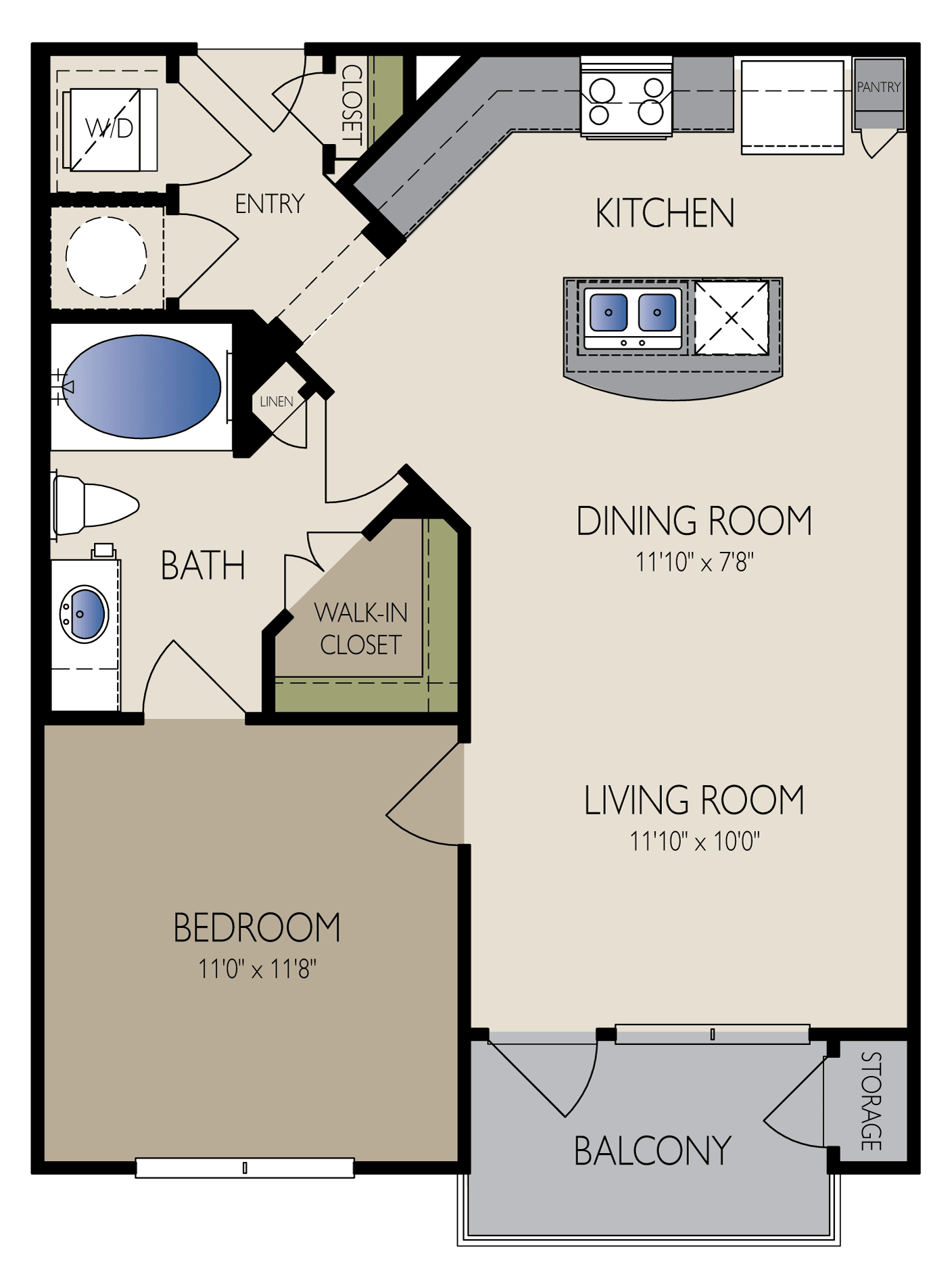 The Grand at Upper Kirby Floor Plan 1