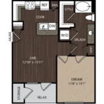 The Grayson Houston Apartments FloorPlan 1