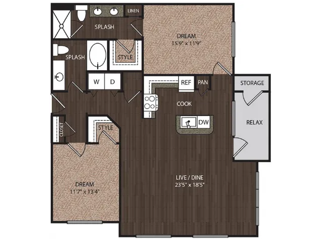 The Grayson Houston Apartments FloorPlan 11