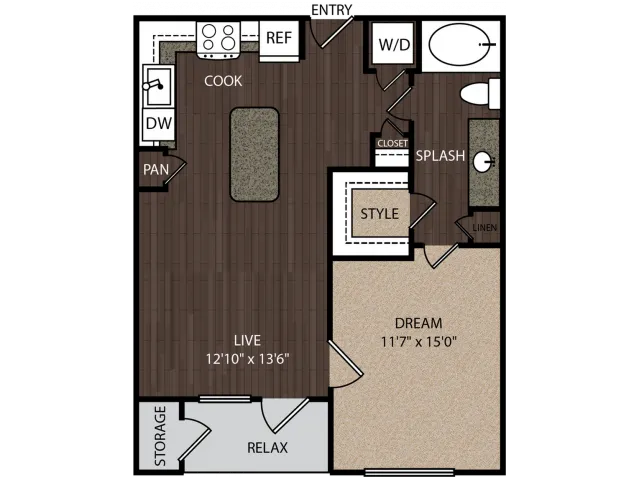 The Grayson Houston Apartments FloorPlan 2