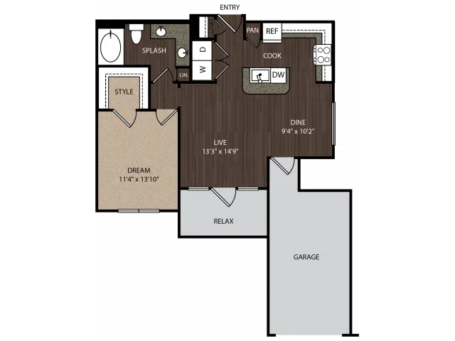 The Grayson Houston Apartments FloorPlan 5