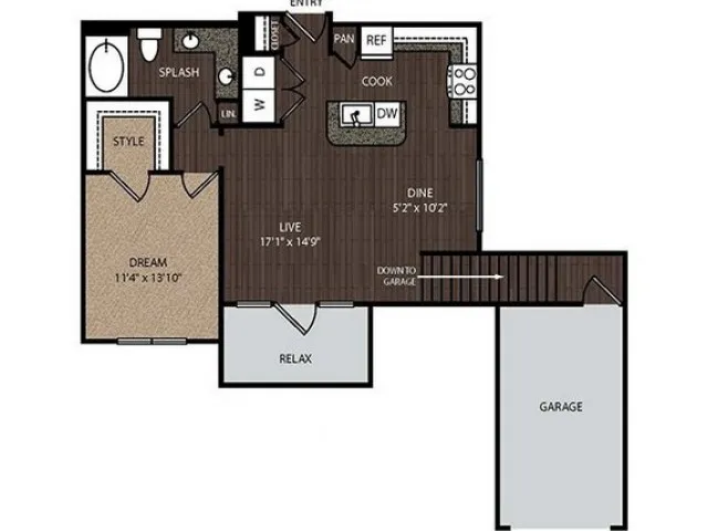 The Grayson Houston Apartments FloorPlan 7