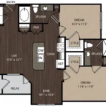 The Grayson Houston Apartments FloorPlan 8