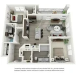 The Gregory Houston Apartments FloorPlan 3