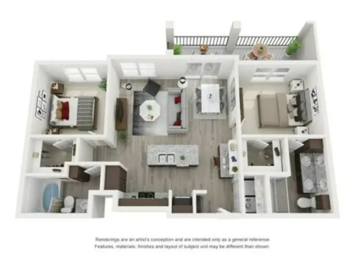 The Gregory Houston Apartments FloorPlan 4