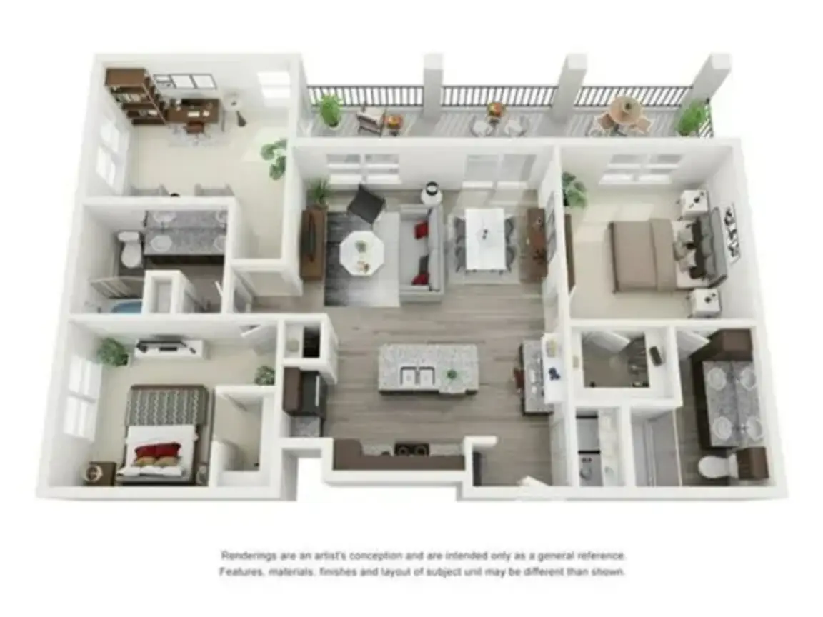 The Gregory Houston Apartments FloorPlan 5