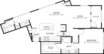 The Hamilton Houston Apartments FloorPlan 2