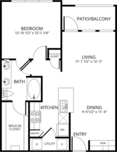 The Hamilton Houston Apartments FloorPlan 6