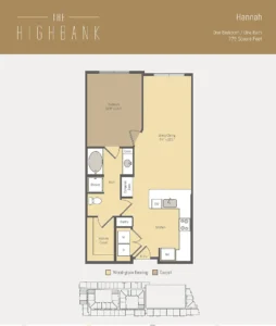 The Highbank Houston Apartments FloorPlan 11