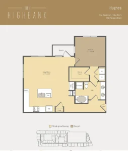 The Highbank Houston Apartments FloorPlan 17