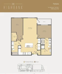 The Highbank Houston Apartments FloorPlan 20