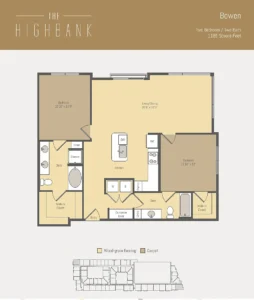 The Highbank Houston Apartments FloorPlan 28