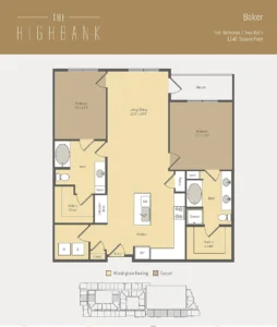 The Highbank Houston Apartments FloorPlan 29