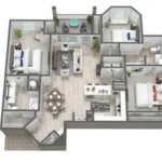 The JaXon Houston Apartments FloorPlan 14